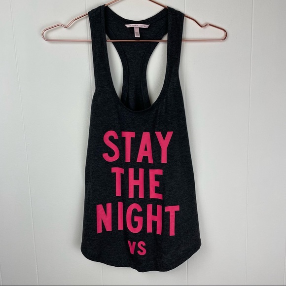 Victoria's Secret Tops - Victoria's Secret Stay The Night VS Racerback Tank Top